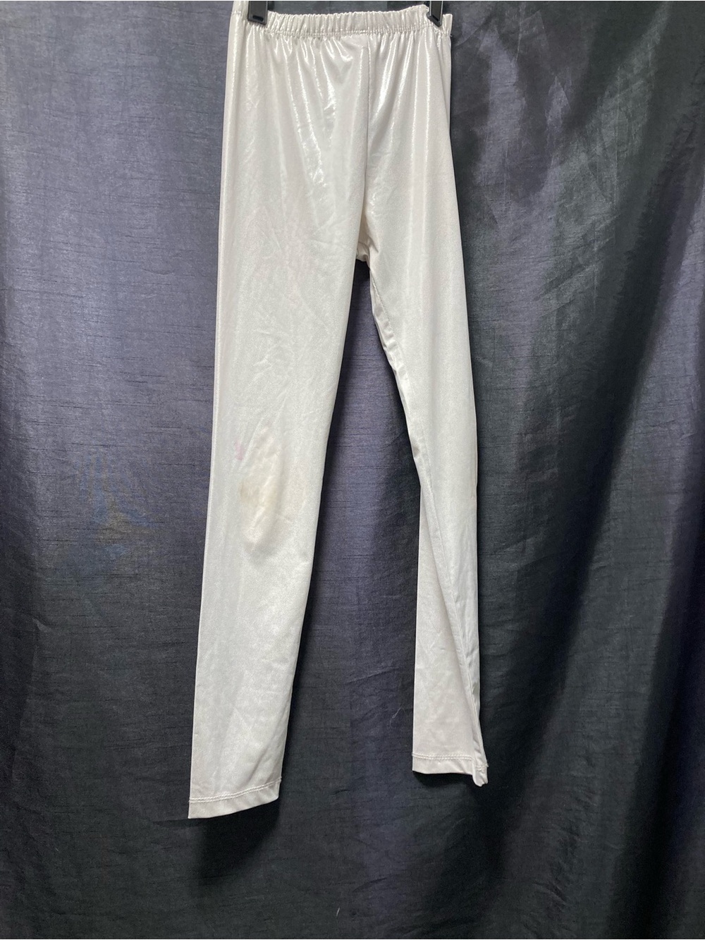 Mile End White Shimmer Leggings Stretch High Rise Size 8